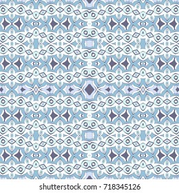 Seamless bright pattern with ethnic style. Square decorative element with ornament.