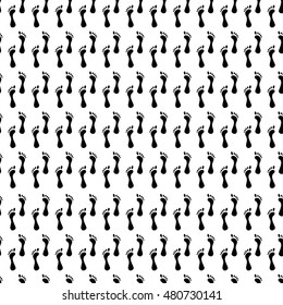Seamless bright pattern made in a simple way to draw a pencil -footprint