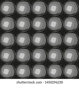 Seamless bright pattern on a black background.