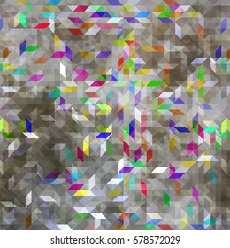 Seamless bright pattern of silvery color. Background for the design of the surface. Abstract geometric wallpaper.