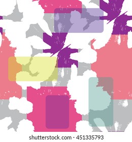 Seamless bright pattern for textiles and design