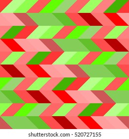 seamless bright RED AND GREEN cute pattern of iridescent diagonal and vertical stripes of equal thickness for Marry Christmas and Happy New Year