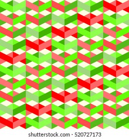 seamless bright RED AND GREEN cute pattern of iridescent diagonal and vertical stripes of equal thickness for Marry Christmas and Happy New Year