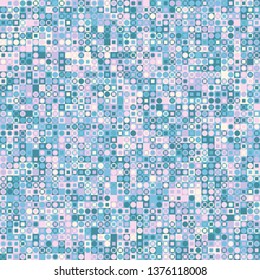 Seamless bright six-color pixel camouflage circles for women of fashion. The colors of summer and spring. Editable.