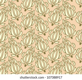 Seamless bright texture with flowers. Endless floral pattern. Seamless pattern can be used for wallpaper, pattern fills, web page background, surface textures. Gorgeous floral background