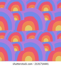 Seamless bright vector pattern with a Peace message. No war repeating ornament on transparent background in doodle style. Design for wrapping paper, fabric, packaging, textiles, wallpaper.  