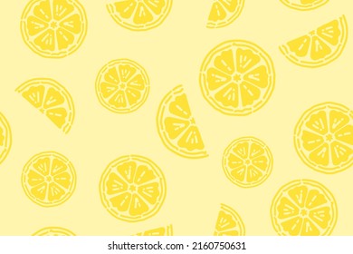 Patrón amarillo brillante sin foco con limones frescos. Para menús y cafés, tela, etiquetas de dibujo, estampados de camisetas, restaurantes, fondo de fruta. 
