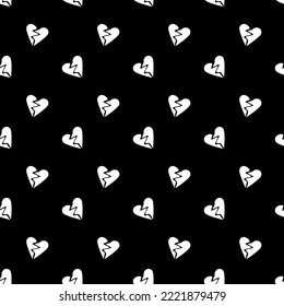 Seamless broken heart  pattern, Love concept. Design for wrapping paper, fabric  pattern, background, card, coupons, banner, Used to decorate the festival