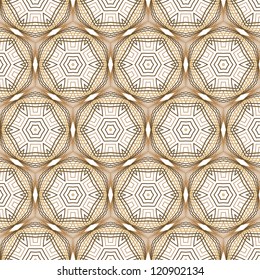seamless brown abstract line pattern background