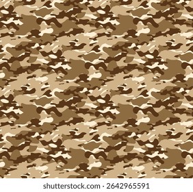 Patrón de camuflaje de ejército marrón sin costuras