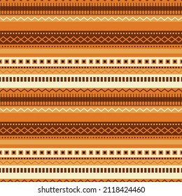 Seamless brown background in ethnic style