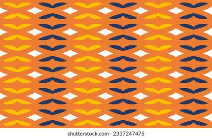 seamless brown and blue heart repeat pattern, replete image design for fabric printing or wallpaper or background 