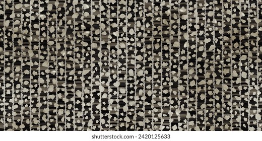 Seamless brown boucle upholstery pattern with irregular grunge texture. Top view of fabric made of cotton or wool. Vecto illustration. Twill melange carpet with knots