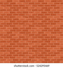 Seamless brown brick wall background, vector eps10 illustration