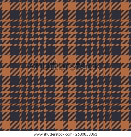Seamless brown color check pattern. Repeating patern plaid. Checkered design for prints. Repeated tartan fabric. Vector scottish fabriс. Ekose texture. Madras flannel.Checker line. Stripe gingham