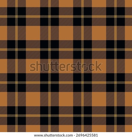Seamless brown color check pattern.Repeating patern plaid. Checkered design for prints.Repeated tartan fabric.Vector scottish fabriс. Ekose texture. Madras flannel.Checker line.Stripe gingham