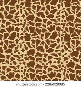 seamless brown cow spots pattern
