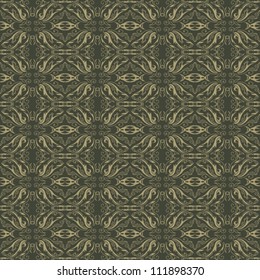 Seamless brown floral background