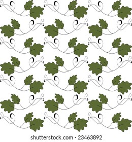 Seamless brown floral pattern
