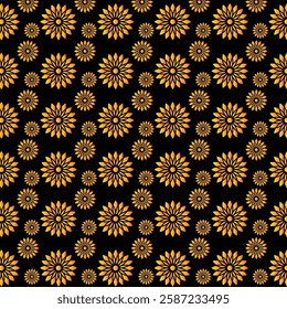 seamless brown floral pattern design