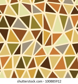 Seamless brown geometric pattern.