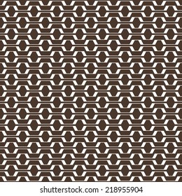Seamless brown geometric pattern vector