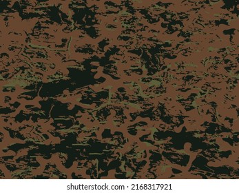 Seamless Brown Modern Vector Camo Print.  Beige Repeated Fashion Graphic Combat Wallpaper. Desert Repeated War Vector Camouflage Textile. Seamless Black Graphic Army Design. 