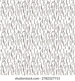 Seamless brown organic vertical stripes pattern with shadow effect for natural texture wallpaper and textile vector illustration