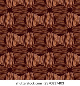 Seamless brown pattern. Geometric print.