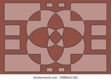 Seamless brown pattern modern design stock vector