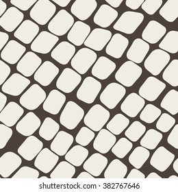 Seamless brown pattern with paving stone