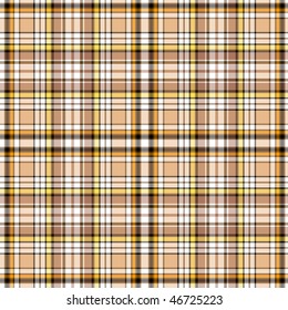 Seamless brown scottish pattern (vector, EPS 10)