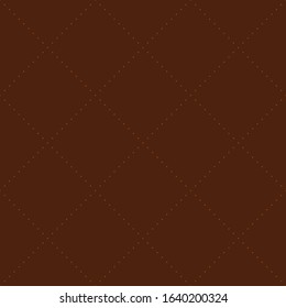 Seamless brown slim dots square pattern vector