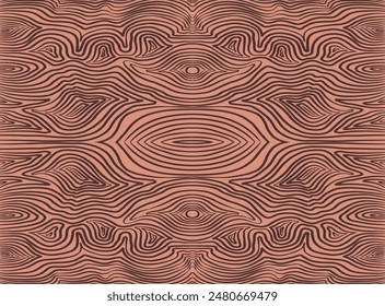 Seamless brown texture with abstract lines that resemble cut wood lines