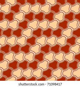 Seamless brown tile vector pattern