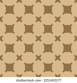 seamless brown victorian geometric pattern with mosaic ornament
