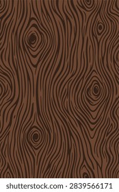 seamless brown wood texture background featuring natural tree bark grain lines and organic wooden knots graphic pattern vector illustration for surfaces and design