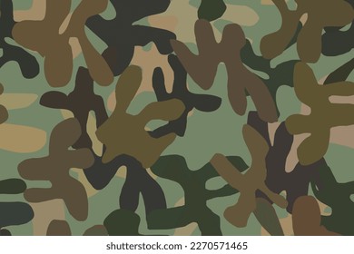Seamless Brush. Abstract Vector Camoflage. Vector Brown Texture. Military Camo Paint. Green Modern Pattern. Army Brown Canvas. Digital Dirty Camouflage. Hunter Woodland Camouflage. Beige Camo Print.