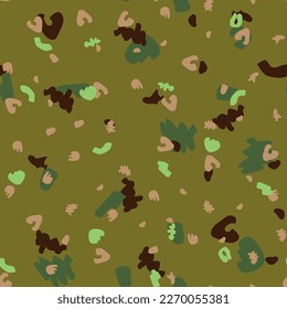 Seamless Brush. Beige Modern Pattern. Grey Camo Paint. Tree Urban Canvas. Seamless Vector Camouflage. Military Camo Print. Vector Beige Texture. Hunter Woodland Camoflage. Digital Khaki Camouflage.