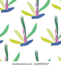 Seamless brush grass, like fabric print. Suit for package design, wallpaper, fashion print, Housing wallpaper, arty-crafty. 
