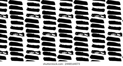 Seamless brush pattern,  hand drawn geometry background