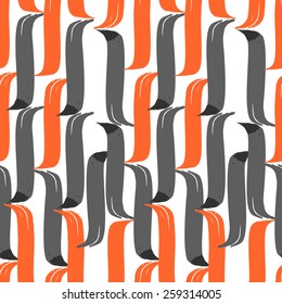 Seamless brush pen hand drawn doodle pattern. Vector background grunge texture