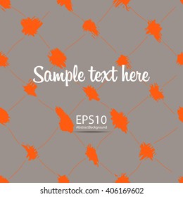 Seamless brush pen hand drawn doodle pattern. Vector grunge background for your text