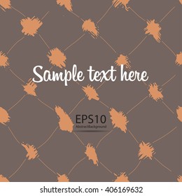 Seamless brush pen hand drawn doodle pattern. Vector grunge background for your text