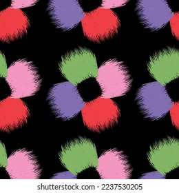 Seamless  brush stroke as  floral pattern. Suit for ornament, decoration, textile, graphic wallpaper.