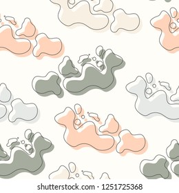 Seamless brush stroke pattern. Vector background with colorful paint. Template for wrapping paper, wallpaper, textile, card