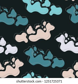 Seamless brush stroke pattern. Vector background with colorful paint. Template for wrapping paper, wallpaper, textile, card