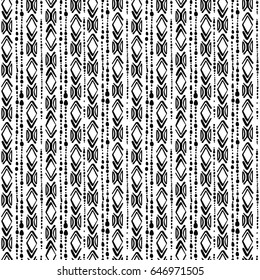 Seamless brushpen doodle pattern grunge texture.Trendy modern ink artistic design with authentic and unique scrapes, watercolor blotted background for a logo, cards, invitations, posters, banners.