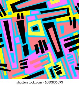 Seamless brushpen textile doodle pattern grunge texture.Trendy modern ink artistic design with authentic,unique scrapes, watercolor blotted background for a logo, cards, invitations, posters, banners.