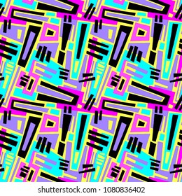 Seamless brushpen textile doodle pattern grunge texture.Trendy modern ink artistic design with authentic,unique scrapes, watercolor blotted background for a logo, cards, invitations, posters, banners.